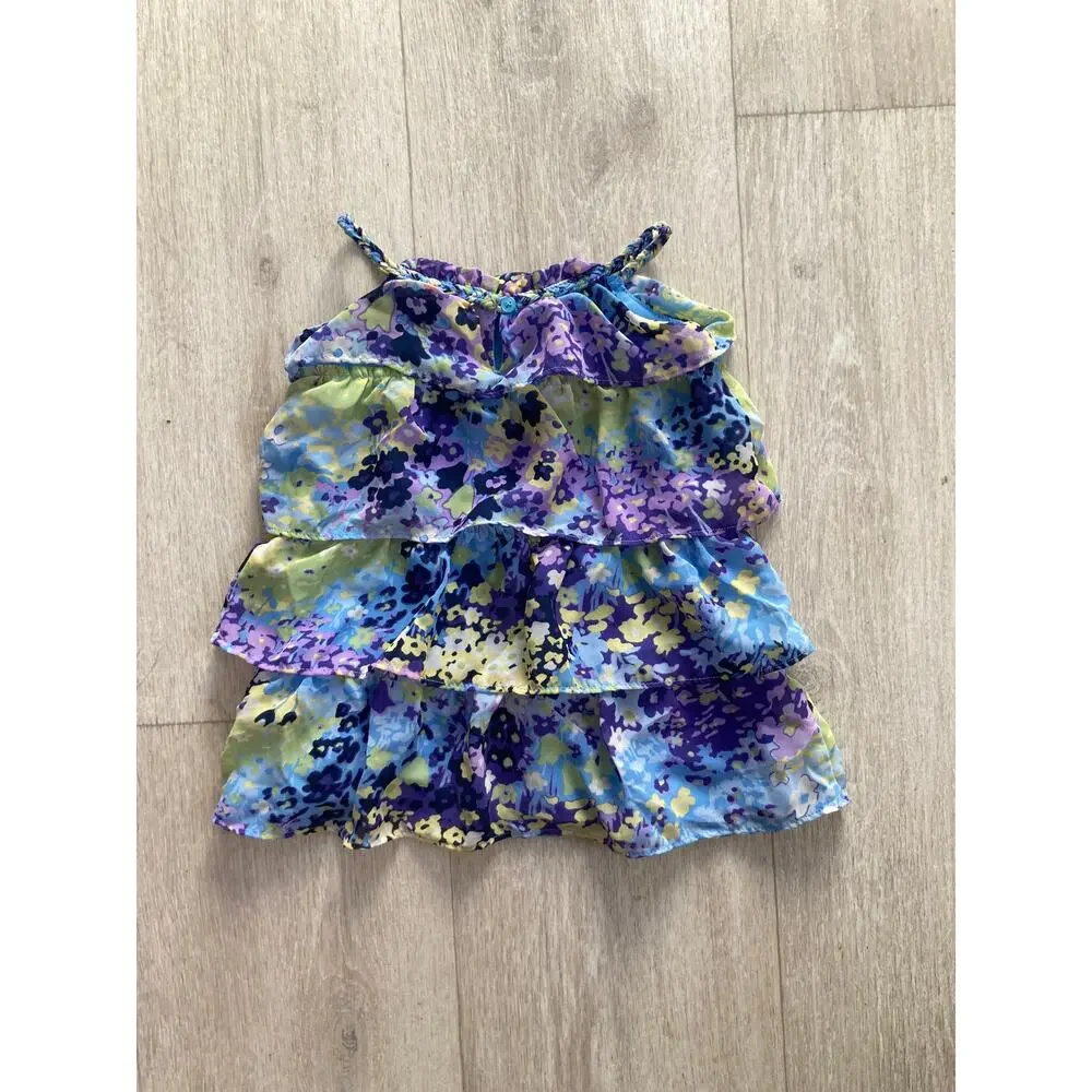 Gap Chiffon Ruffled Baby Dress, Size 12-18M